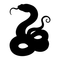 Black Snake Silhouette 