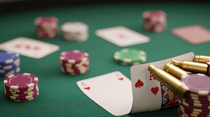 Fototapeta na wymiar casino poker strategy