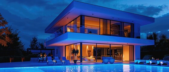 Modern Smart Lighting System Enhancing Residential Living Experience