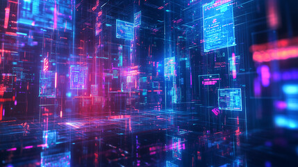 Fototapeta premium representation_of_a_tech_abstract