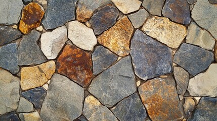Obraz premium A background featuring large, flat stones arranged in an interlocking pattern.