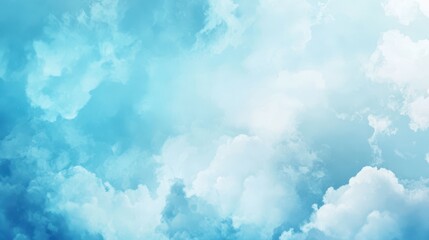 Fototapeta premium A serene sky filled with soft clouds in shades of blue and white.