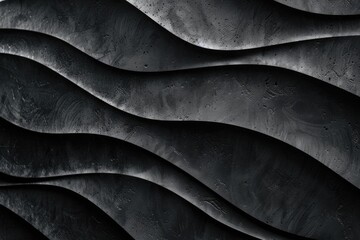Obraz premium A close-up shot of a wavy pattern in black and white