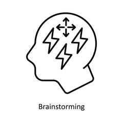 Brainstorming vector filled outline Icon Design illustration. Graphic Design Symbol on White background EPS 10 File