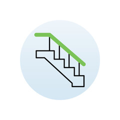 Stairs vector icon