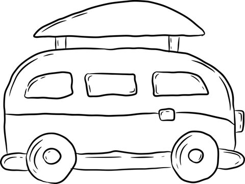 Surf van Sketch