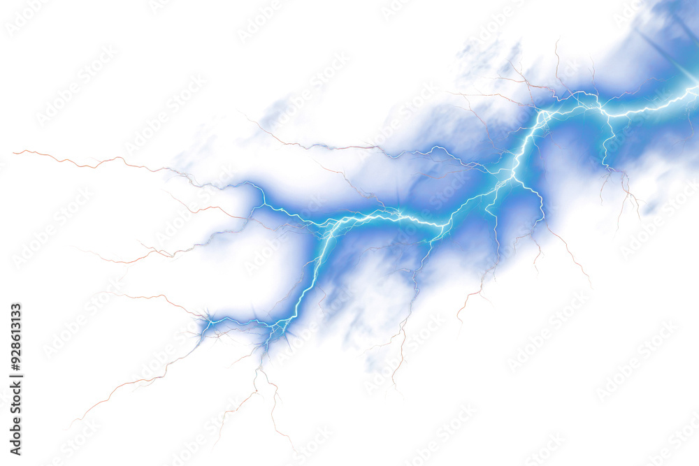 Poster png electric blue lightning storm background