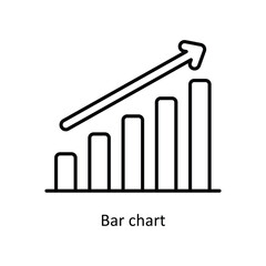 Bar chart vector filled outline Icon Design illustration. Graphic Design Symbol on White background EPS 10 File