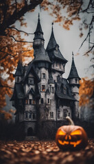 This spooky castle is the perfect Halloween decoration. Its unique design and haunting features create an inviting atmosphere for any seasonal celebration or themed party.
