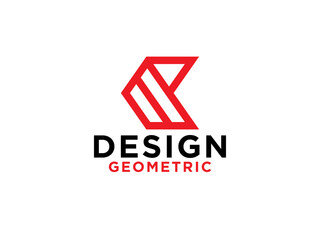 Fototapeta premium Arrow Letter K Construction Building Logo Design