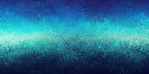 Obraz premium An abstract gradient from midnight blue to turquoise with a grainy, noise-filled texture.