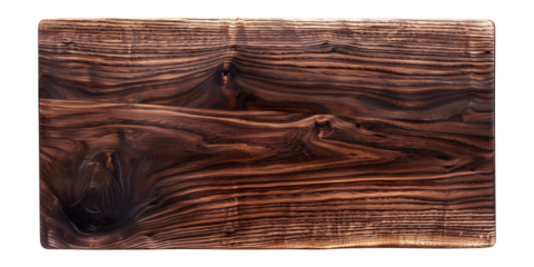 isolated old brown wood board banner