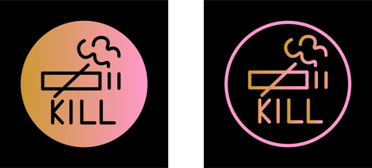 Smoking Kills Vector Icon
