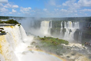 ブラジル側から見た大迫力のイグアスの滝