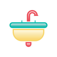 Washbasin vector icon