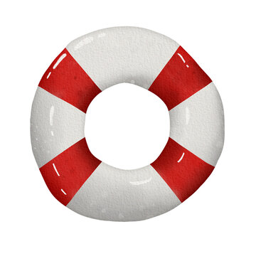 recommend clip art: Watercolor Life ring