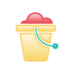 Water Bucket vector icon