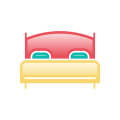 Bed vector icon