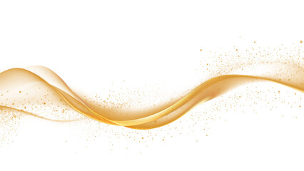 PNG Abstract golden wave with sparkles