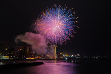 湯の川温泉花火