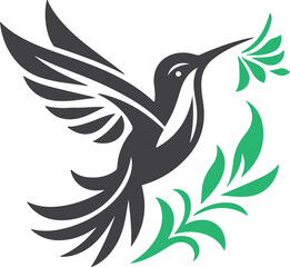 Obraz premium illustration silhouette of a bird