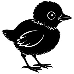 A baby bird Silhouette