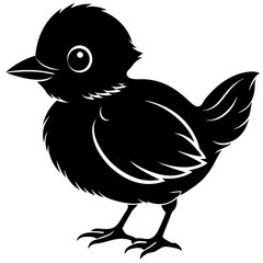 A baby bird Silhouette