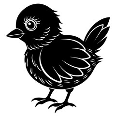 A baby bird Silhouette