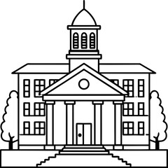 School Building Vector