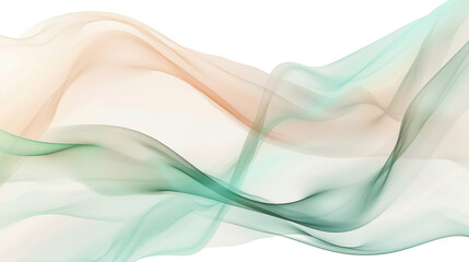 Fototapeta premium Abstract flowing pastel wave background design 