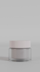 Beauty cosmetic cream product container premium photo 3d render