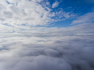 Cloud panorama, top view