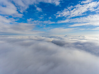 Cloud panorama, top view