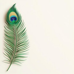 Obraz premium Peacock feather, used in Diwali decorations, 3D illustration