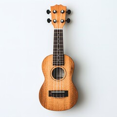 Obraz premium Ukulele on White Background.