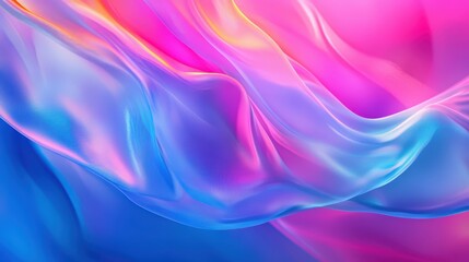 Fototapeta premium Vibrant gradient background blending electric blues and pinks with soft flowing textures for dynamic and colorful designs, digital art, modern branding, futuristic interfaces, and eye-catching visual 