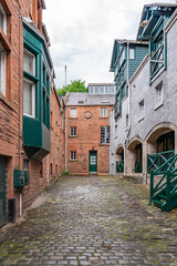 walking around edinburgh city centre Scotland