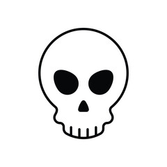 Skull vector icon