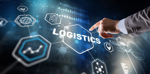 Global Logistics Business Cargo Air Rail transportation and maritime shipping