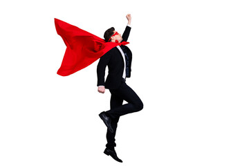 Full length body size profile side view portrait of his he nice attractive classy purposeful guy...