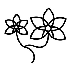 Chive Blossom line icon