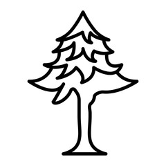 Fir Tree line icon