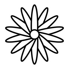 Calendula line icon