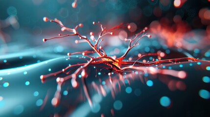 A detailed illustration depicting neural networks interconnected with digital circuits, symbolizing the interface between human consciousness and artificial intelligence in the context of