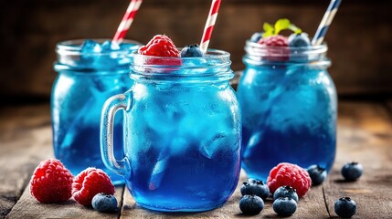 A refreshing blueberry bubble tea featuring vibrant blue hues and a blend of tapioca pearls. The drink showcases the rich, fruity flavor of blueberries with a visually appealing presentation, 