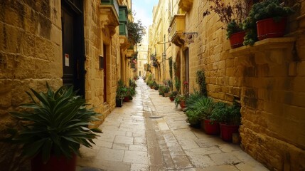 Fototapeta premium Victoria, also called Rabat by the Maltese, is on Gozo.