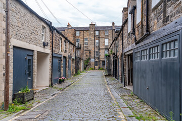 walking around edinburgh city centre Scotland