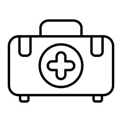Obraz premium First Aid Kit line icon