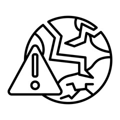 Crisis Management line icon