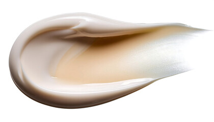 cosmetic cream texture transparent background white background